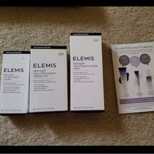 New Elemis 3 piece skincare set peptide face eye moisturizer